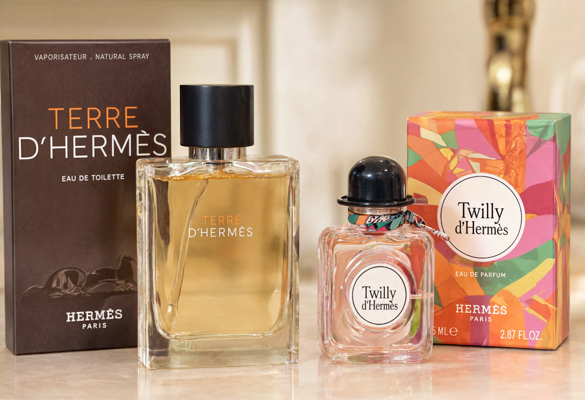 Terre d'Hermès and Twilly d'Hermès fragrances