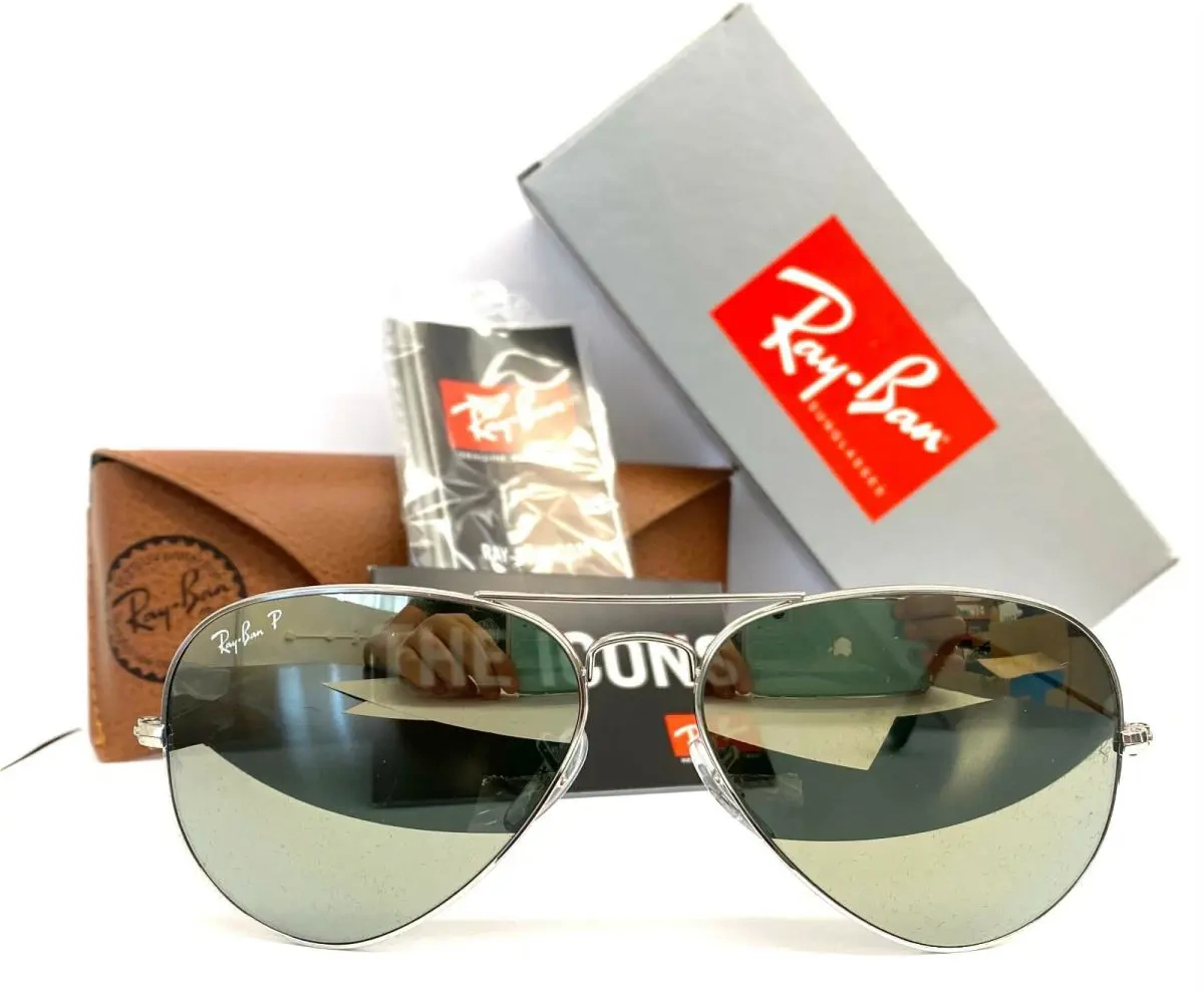Ray-Ban RB3025 Aviator 58 mm and 62 mm sunglasses comparison