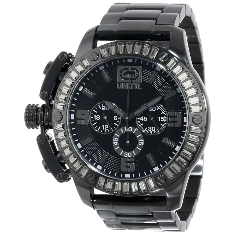 Bold Marc Ecko watch designs with steel leather and silicone straps